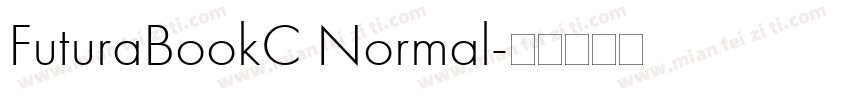 FuturaBookC Normal字体转换